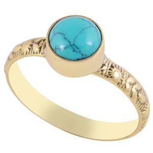 Brass Cabochon Rings