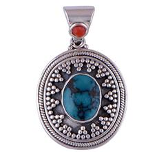 Cabochon Silver Pendants